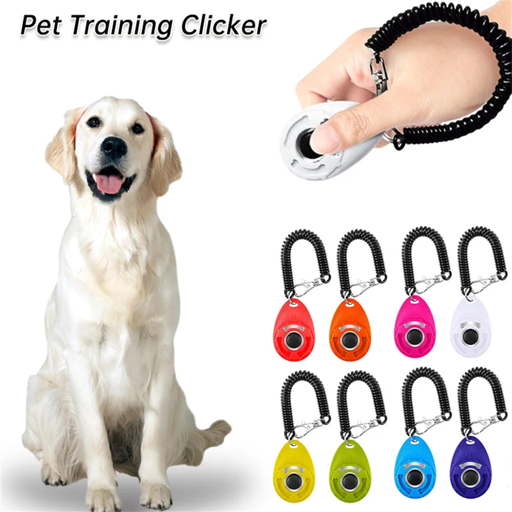 Pet Cat Dog Training Clicker Portable Puppy Correction Instruction Behavioral Clicker