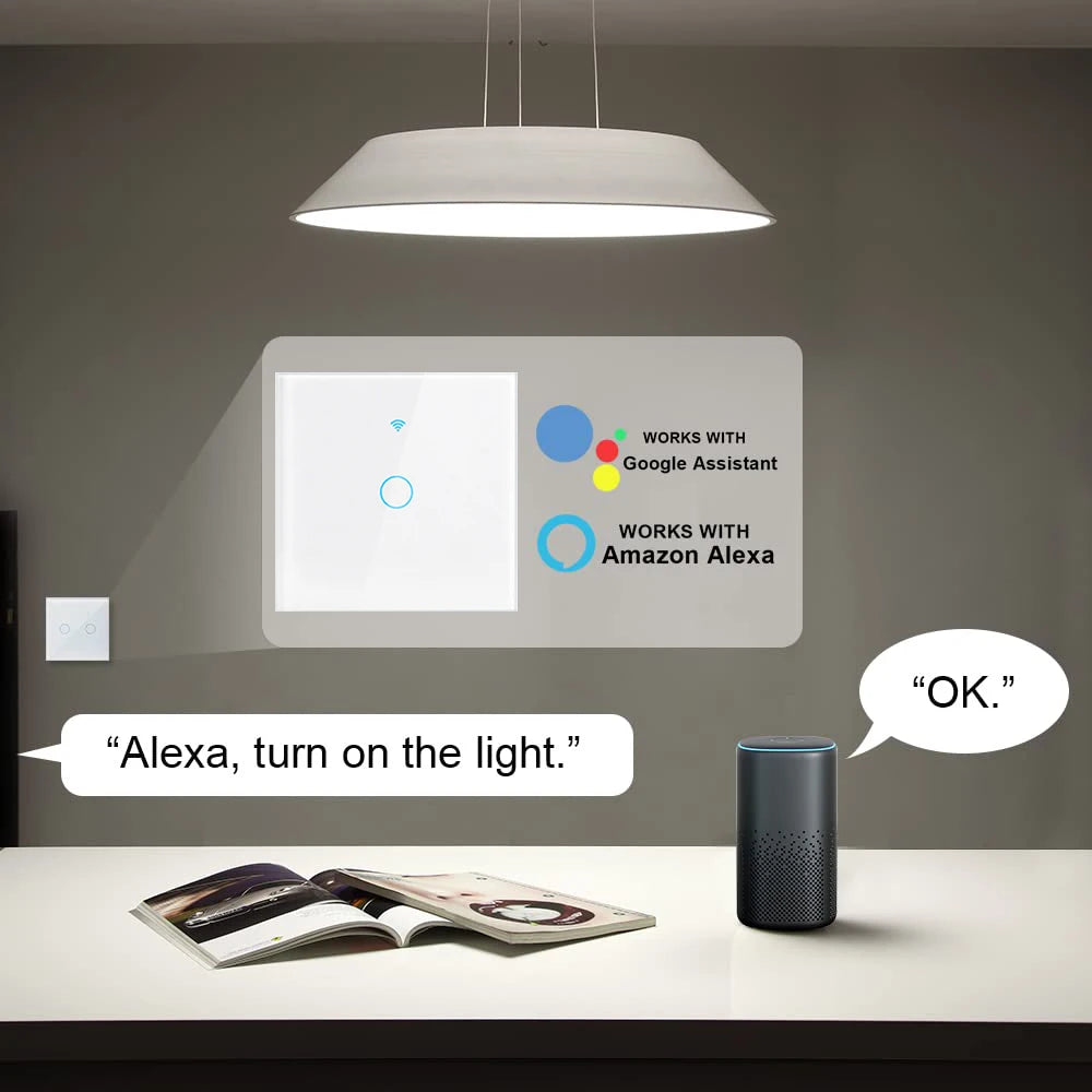 Neutral Wire Touch Light Switch Works with Alexa