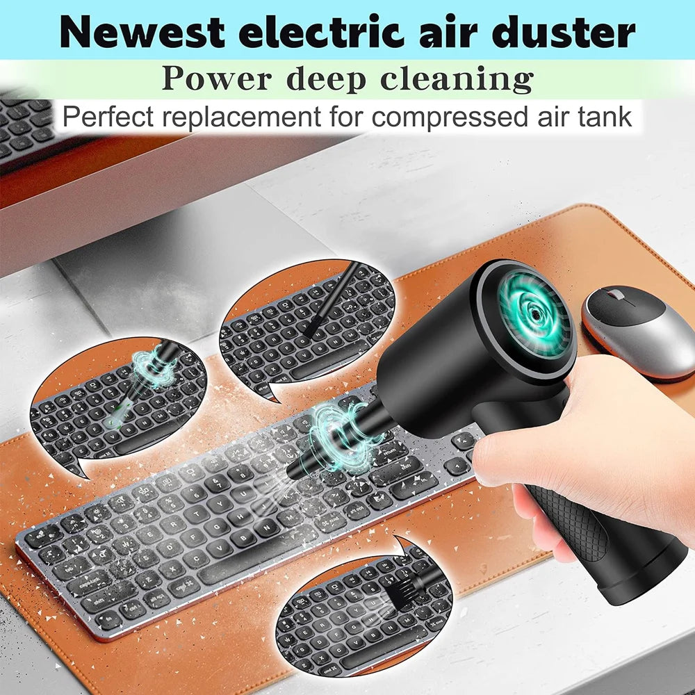 Compressed Air Duster Cordless Portable Rechargeable