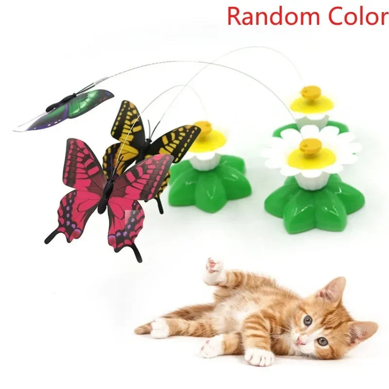 Rotating Electric Flying Butterfly Colorful Interactive  Funny Toys