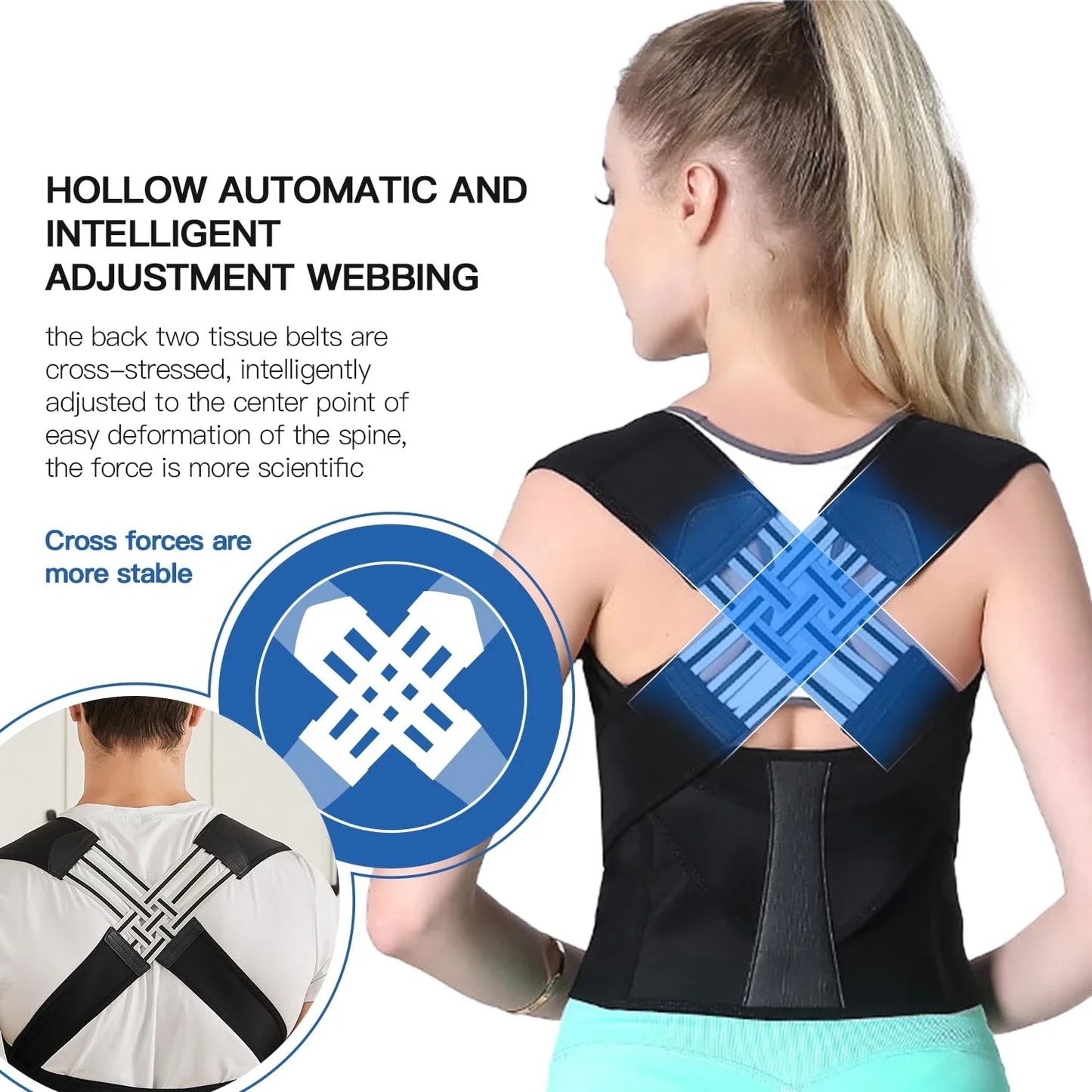 Posture Corrector for Women and Men  Adjustable Shoulder Posture Brace