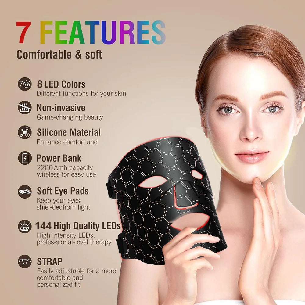 Power X Trade’s LED Photon Facial Mask Red Light Therapy