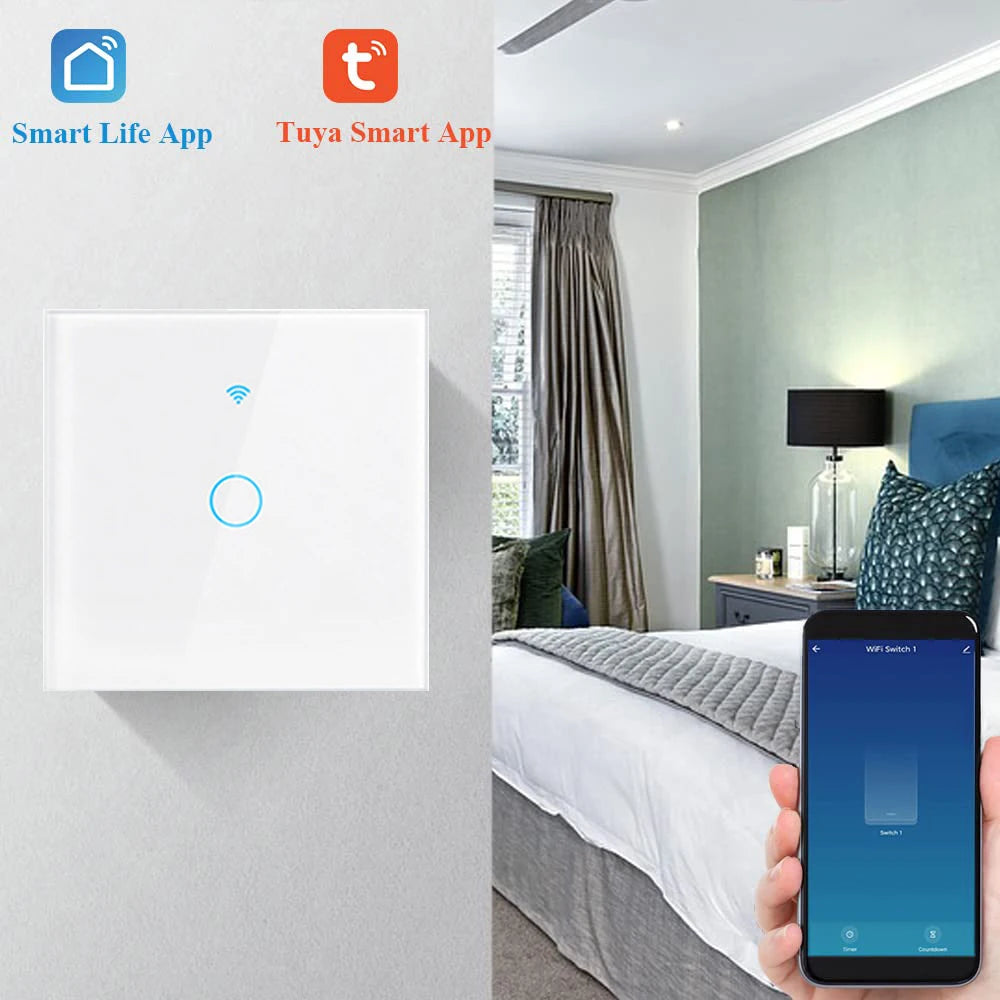 Neutral Wire Touch Light Switch Works with Alexa